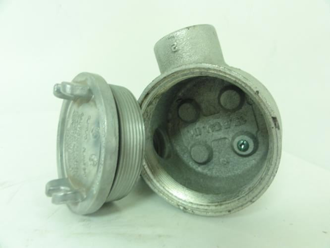 Crouse-Hinds GUAL36; Conduit Outlet Box 1"; 2 Threaded Hubs
