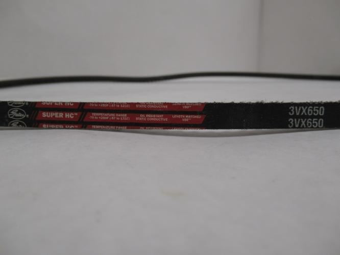 Gates 3VX650; V-Belt; 65" Long; 3/8" Wide; Size: 3VX