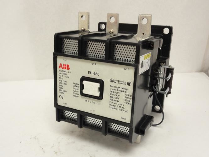 ABB EH450C-RL; Contactor 420A 3P 600V Coil: 220V 400Hp