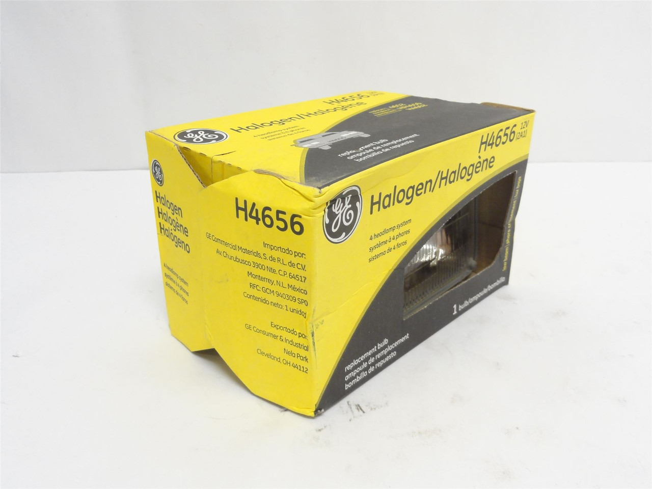 GE H4656; Halogen Low Beam Headlight;