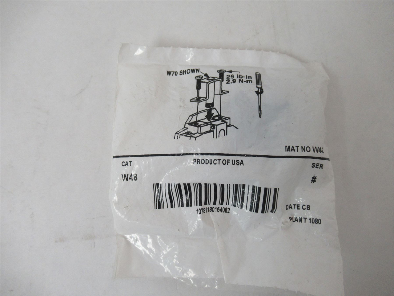 Allen-Bradley W48; Overload Heater Element 6.65-6.85 Amps