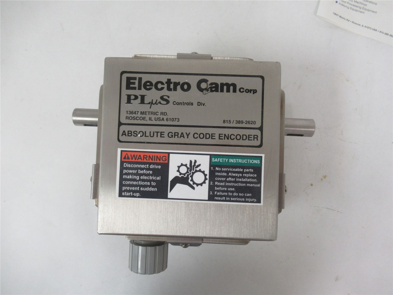 Electro Cam PS-4456-11-DDR; Encoder Absolute0-1000RPM NEMA4X
