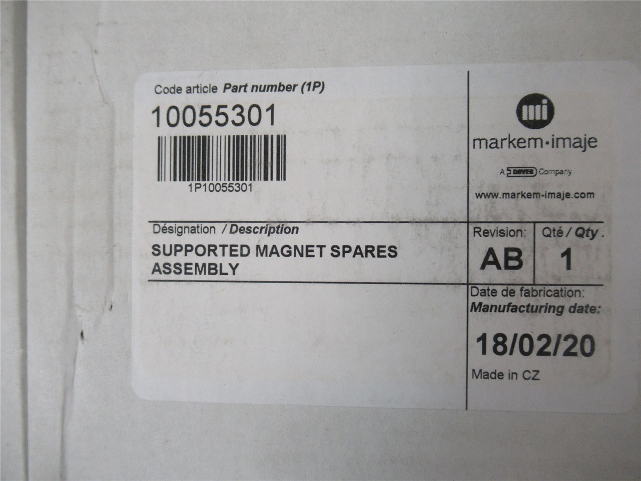 Markem 10055301; Supported Magnet Spares Assembly