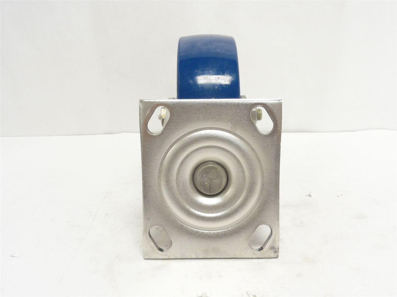 SCC SS30S620-SPUD; Swivel Caster; SS; 6" x 3" Poly Wheel