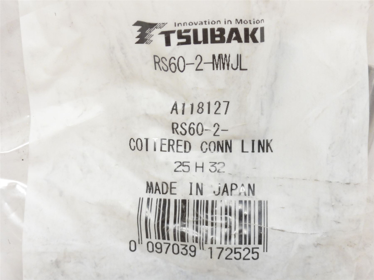 Renold 60-2 CP C/L; Drive Chain Connecting Link #60; 2-Strand