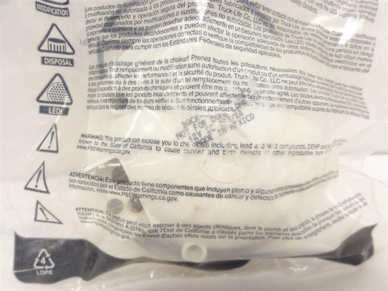 Truck-Lite 40204; Clear Back-Up Lamp Incandescent