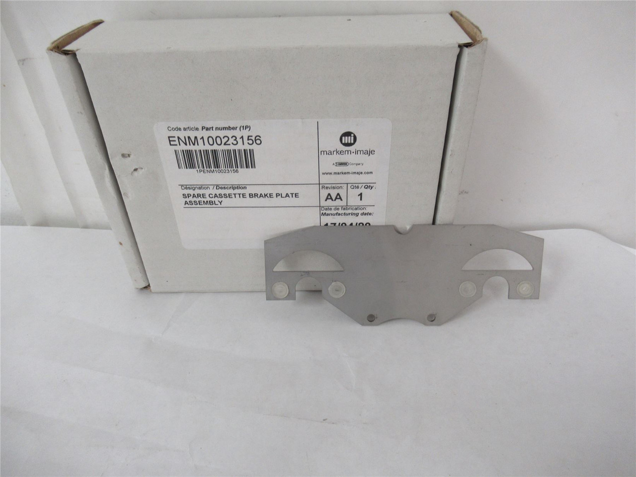 Markem ENM10023156; Spare Cassette Brake Plate Assembly