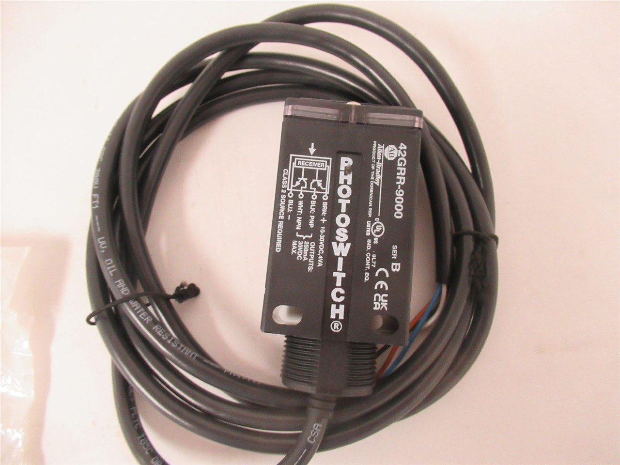 Allen-Bradley 42GRR-9000; Photo Switch 10-30VDC 250mA