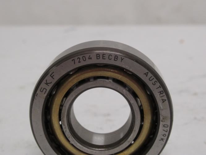 SKF 7204-BECBY; Angular Contact Bearing 20mmID x 47mmOD