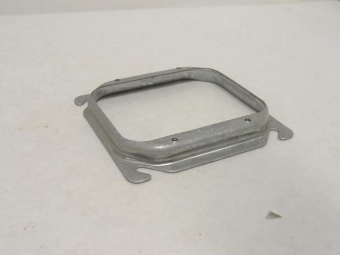 Raco 778; Lot-5 Galvanized Zinc Plaster Rings; 4" Two Gang