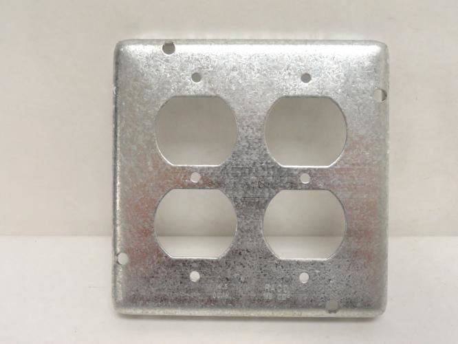 Raco 979; Square Exposed Work Cover; Duplex Receptacle