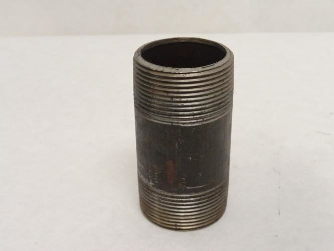 Industry-Std 11X147; Sch-40 Steel Pipe Nipple 1-1/2MNPT x 3.5"L
