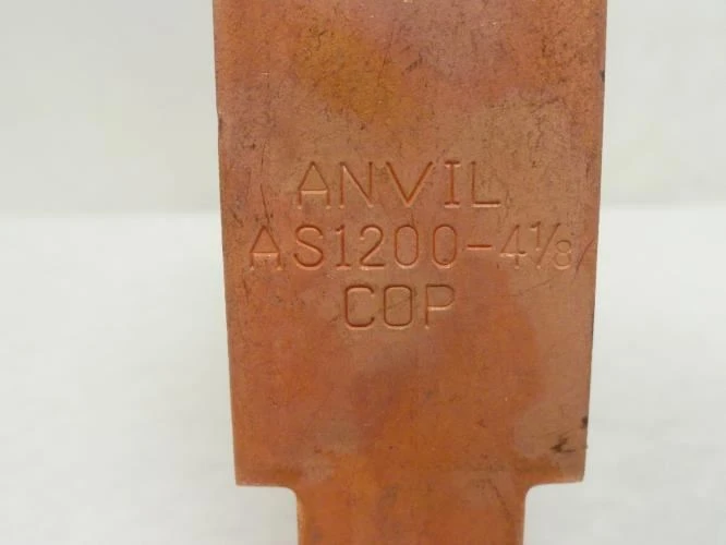 Anvil AS1200-4-1/8; Lot-4; Copper Plated Strut Clamps; 4-1/8"