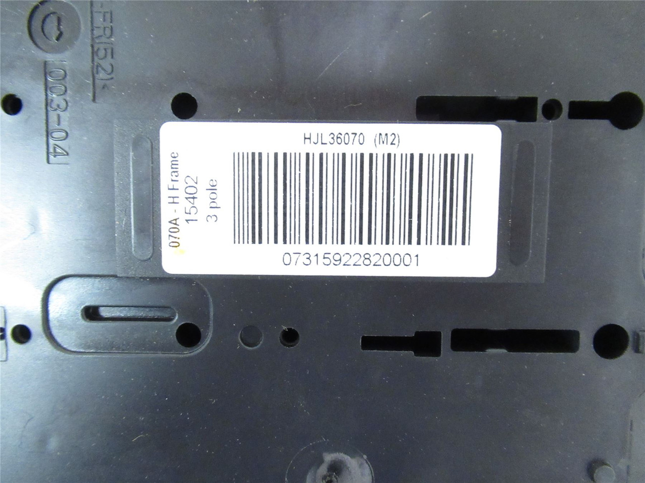 Schneider HJL36070; Circuit Breaker 70 Amp 3 Pole 600 Volt