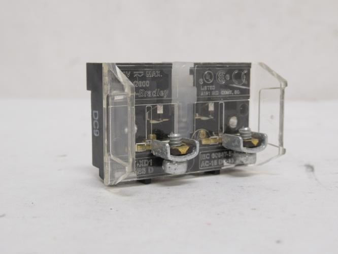 Allen-Bradley 800T-XD1; Contact Block; 1-NO; 30mm; 600VAC