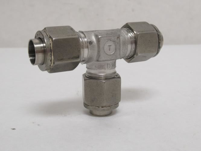 Tylok 8-DTTT-8; Tube Tee; SS-316; 1/2" (3) Compression