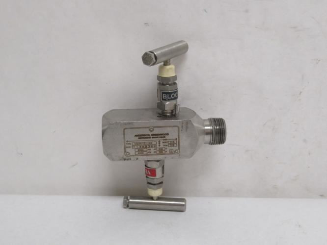 Anderson M25VIS-46; Instrument Gauge Valve; 5000Psi; SS-316; 1/2NPT