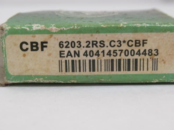 CBF 6203.2RS.C3; Ball Bearing; 17mmID x 40mmOD x12mm Wide