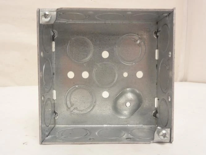 Raco 191; Electrical Box; Galvanized; 4" Wide x 4" Height