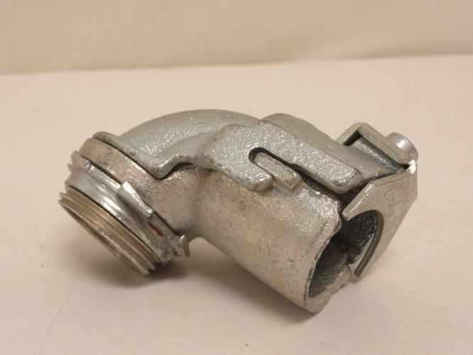 Appelton 7383; Malleable Iron; Flex Connector; 90Deg Elbow; 1"