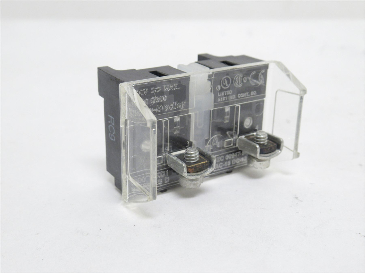 Allen-Bradley 800T-XD1; Contact Block; 1-NO; 30mm; 600VAC