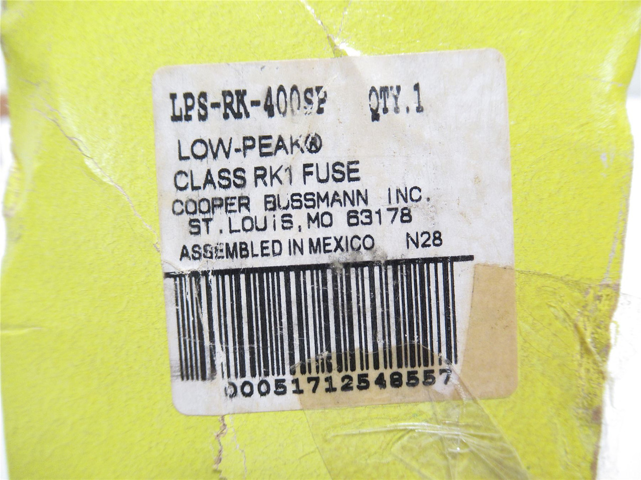 Bussmann LPS-RK-400SP; Current Limiting; Slow Blow Fuse; 400A