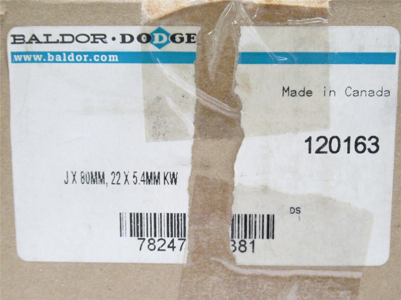 Dodge 120163; QD Bushing series J; 80mmID x  7-1/4" Flange OD