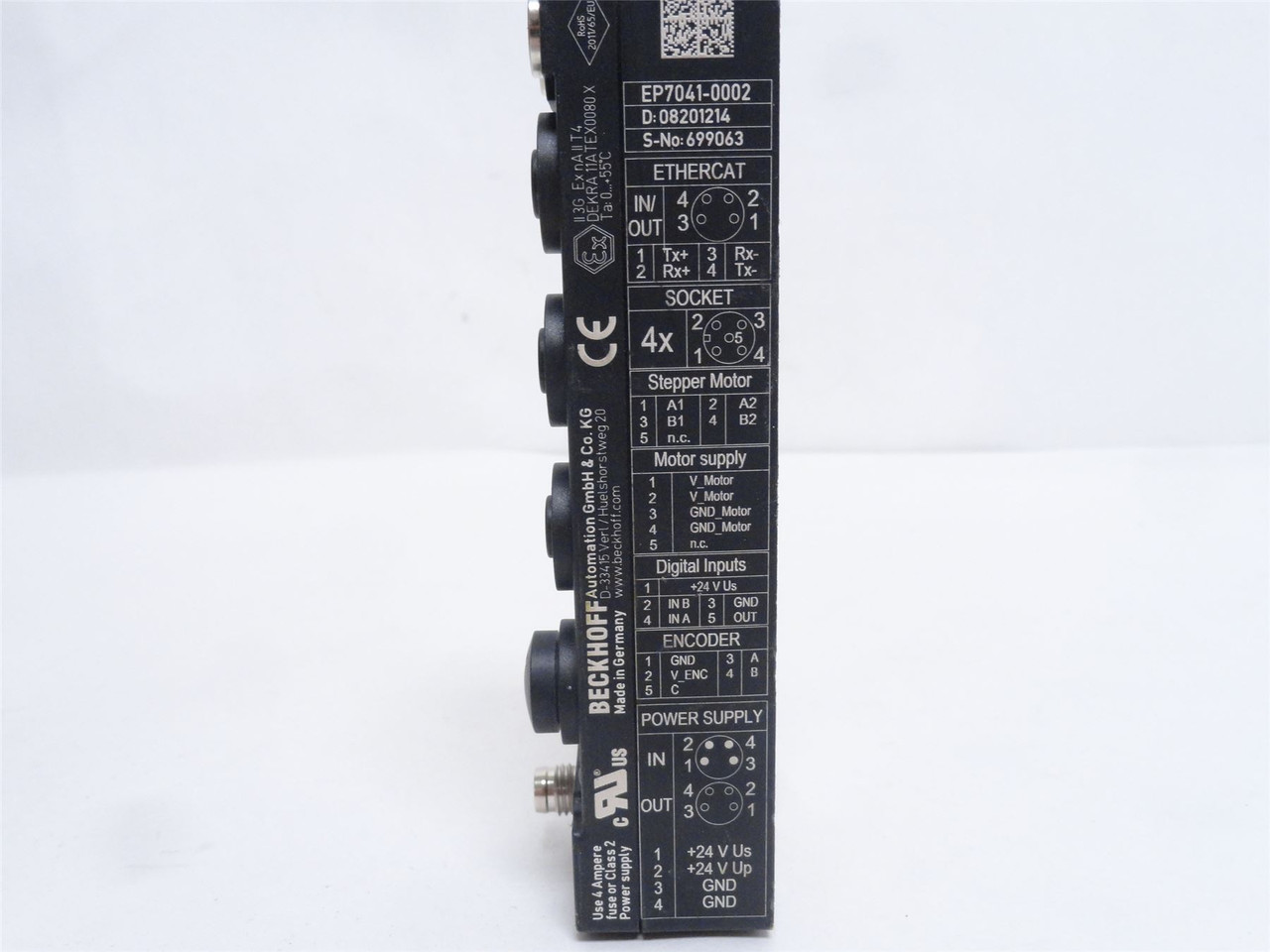 Beckhoff EP7041-0002; EtherCAT Box; 1-Ch Motion Interface 5A; 48VDC