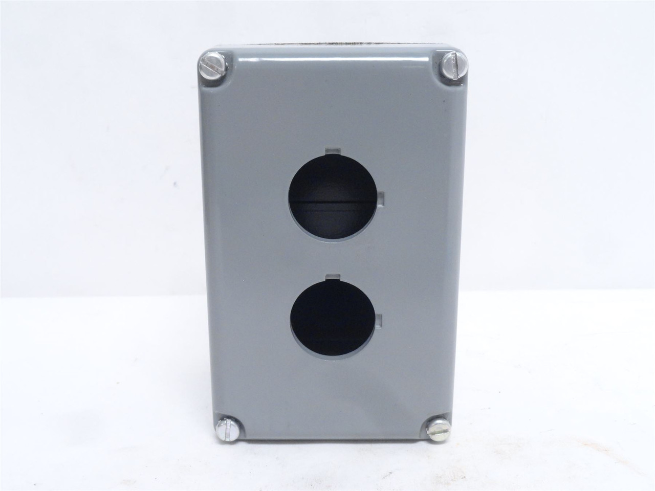 Square D 9001-KY2; Aluminum Pushbutton Enclosure; 2-Button