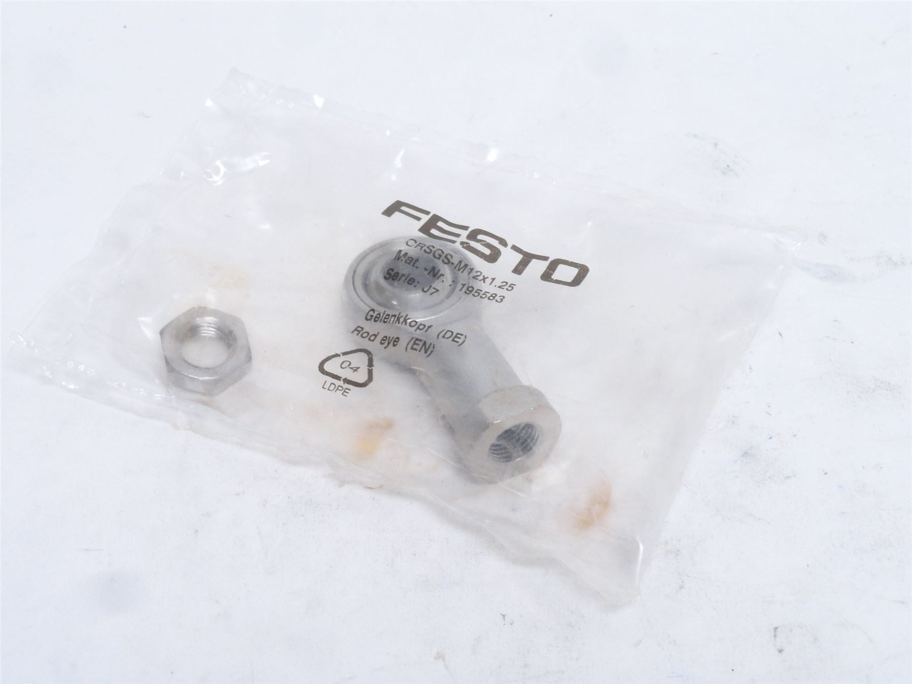 Festo CRSGS-M12x1.25; Rod End Bearing 195583; SS; M12X1.25