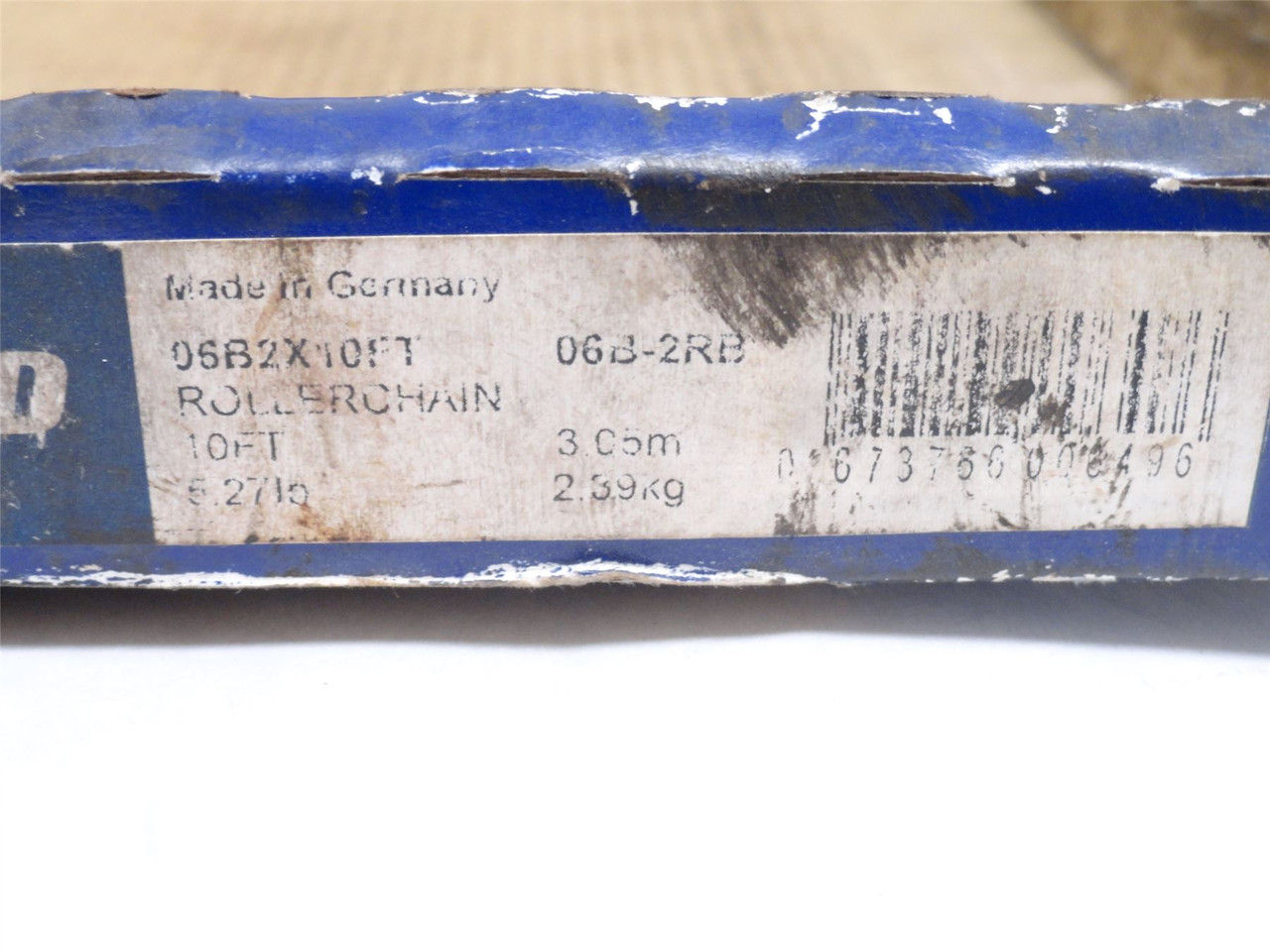 Renold 06B2X10FT; Roller Chain #06; 2-Strand; 10' Long
