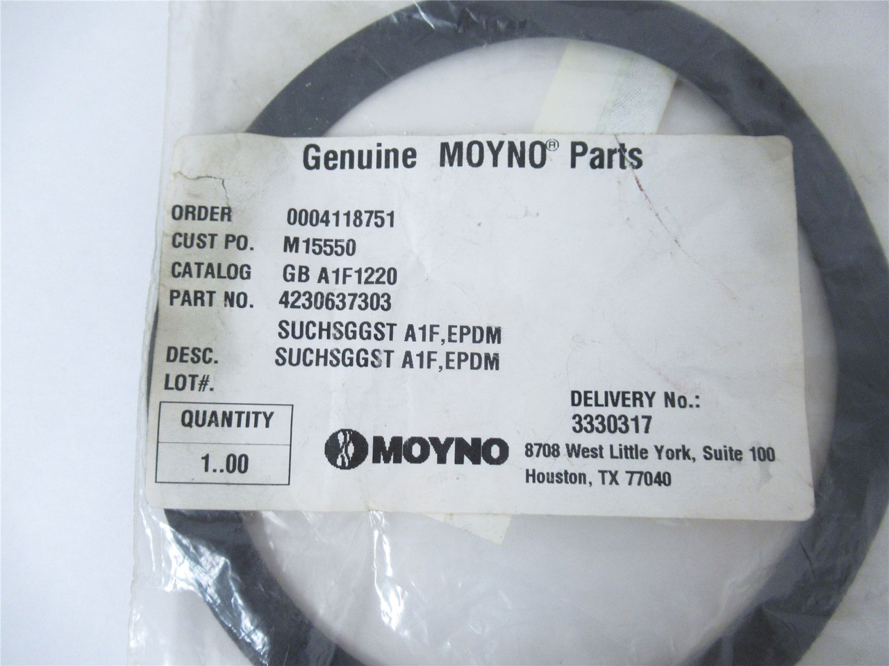 Moyno Pump 4230637303; Gasket Suction Moyno GBA1F1220