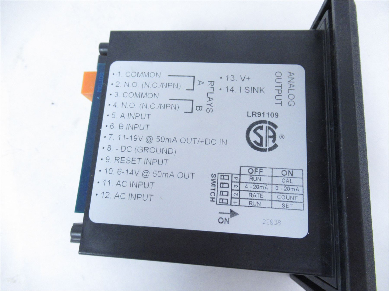 Omega DP-F75-A; Rate Meter; Batch Control; 6 Digits
