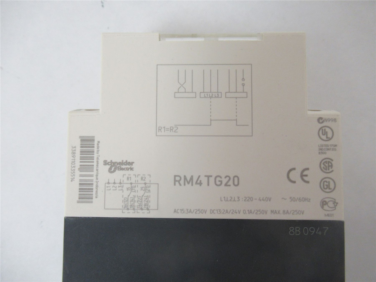 Schneider RM4TG20; Control Relay; three-phase range 200..500V