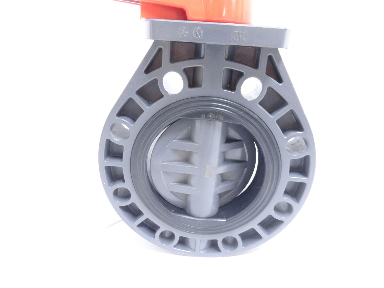 FNW FNW721AEU; PVC Flanged Wafer Lever 6" Butterfly Valve