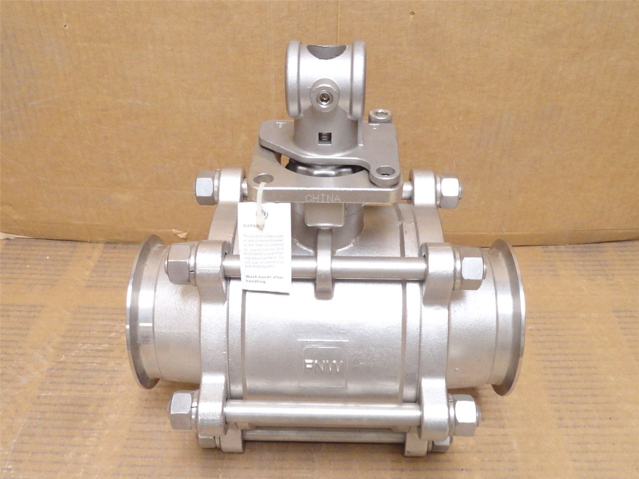FNW 330AP; Ball Valve; SS; 4" Clamp; 400CWP; 150PSI Steam