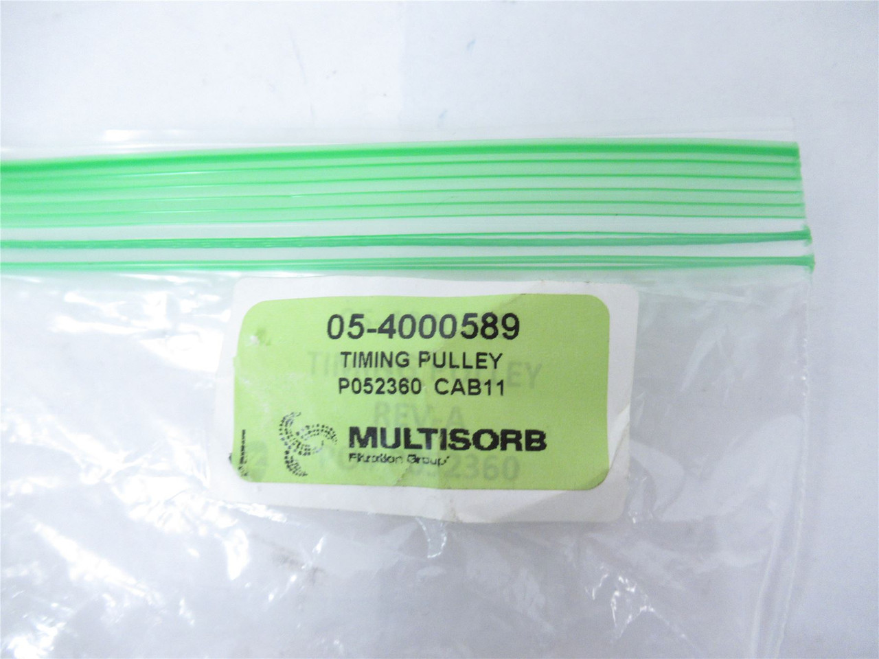 Multisorb 05-4000589; Timing Pulley .50" ID 1" OD 1" Height