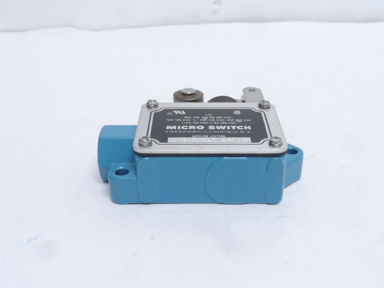 Micro-Switch BAF1-2RN2-RH; Top Roller Arm Limit Switch; 21 Amp