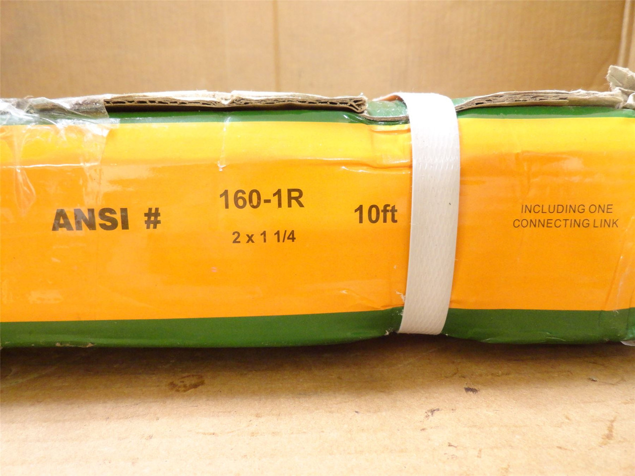 Tritan 160-1R X 10FT; Single Strand Roller Chain #160; 10' L