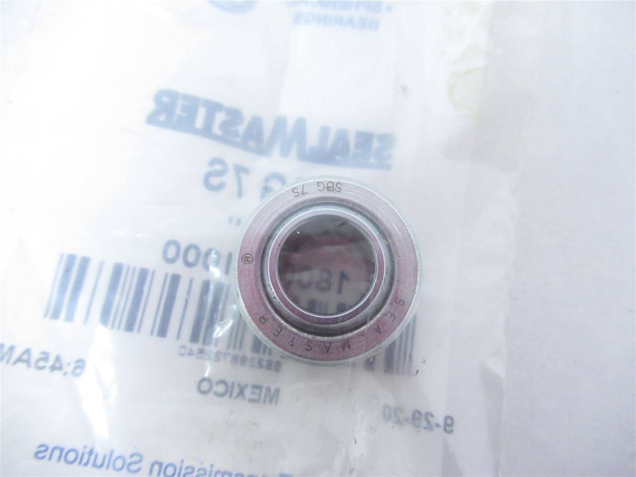 SealMaster SBG7S; Sperical Bearing 7/16" ID