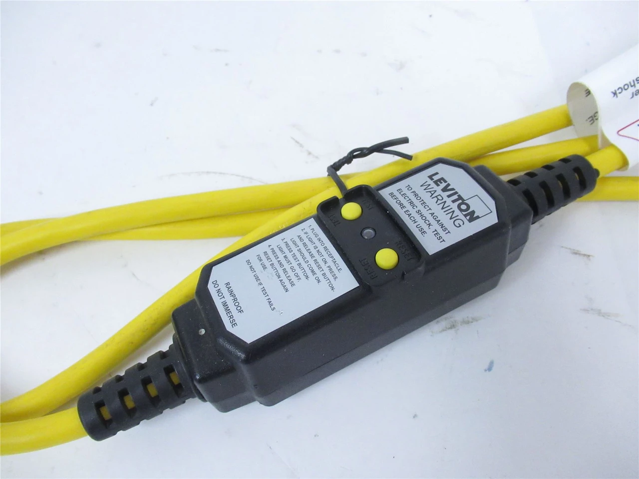 Leviton GFA15-6C; GFCI Cord Indoor/Outdoor  6' 15A 120V