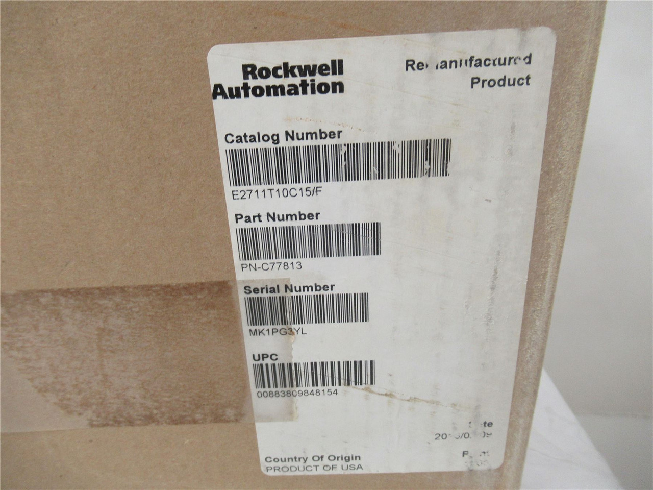 Allen-Bradley 2711T10C15X/F; PanelView 1000C (Refurbished)
