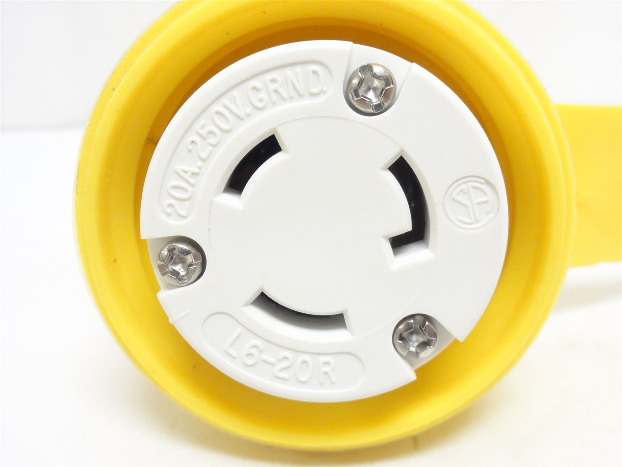 Hubbell 27W48; Locking Connector; L6-20R; 20A; 250VAC; 2-Pole