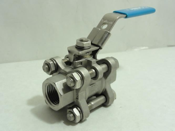 Nibco T595S6R66LL; Ball Valve; SS; 1/2" FNPT Full Port; 3 Piece