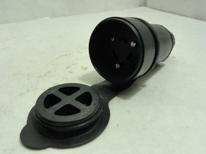 Woodhead 27W47BLK; Watertite Connector; 20A; 125V; 2P; Black