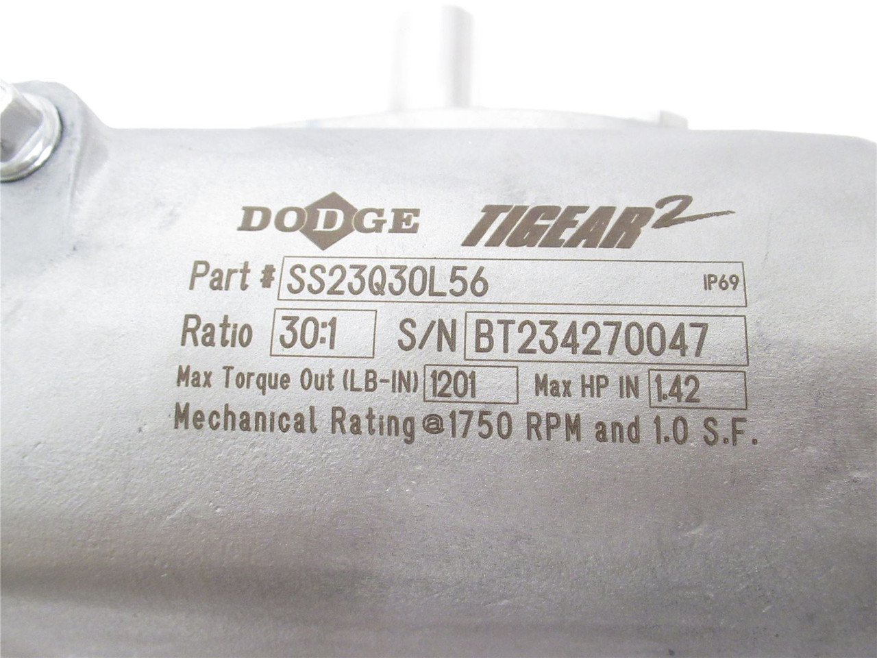 Dodge SS23Q30L56; Gear Reducer; SS; 30:1 Ratio; RA; 1.42HP In