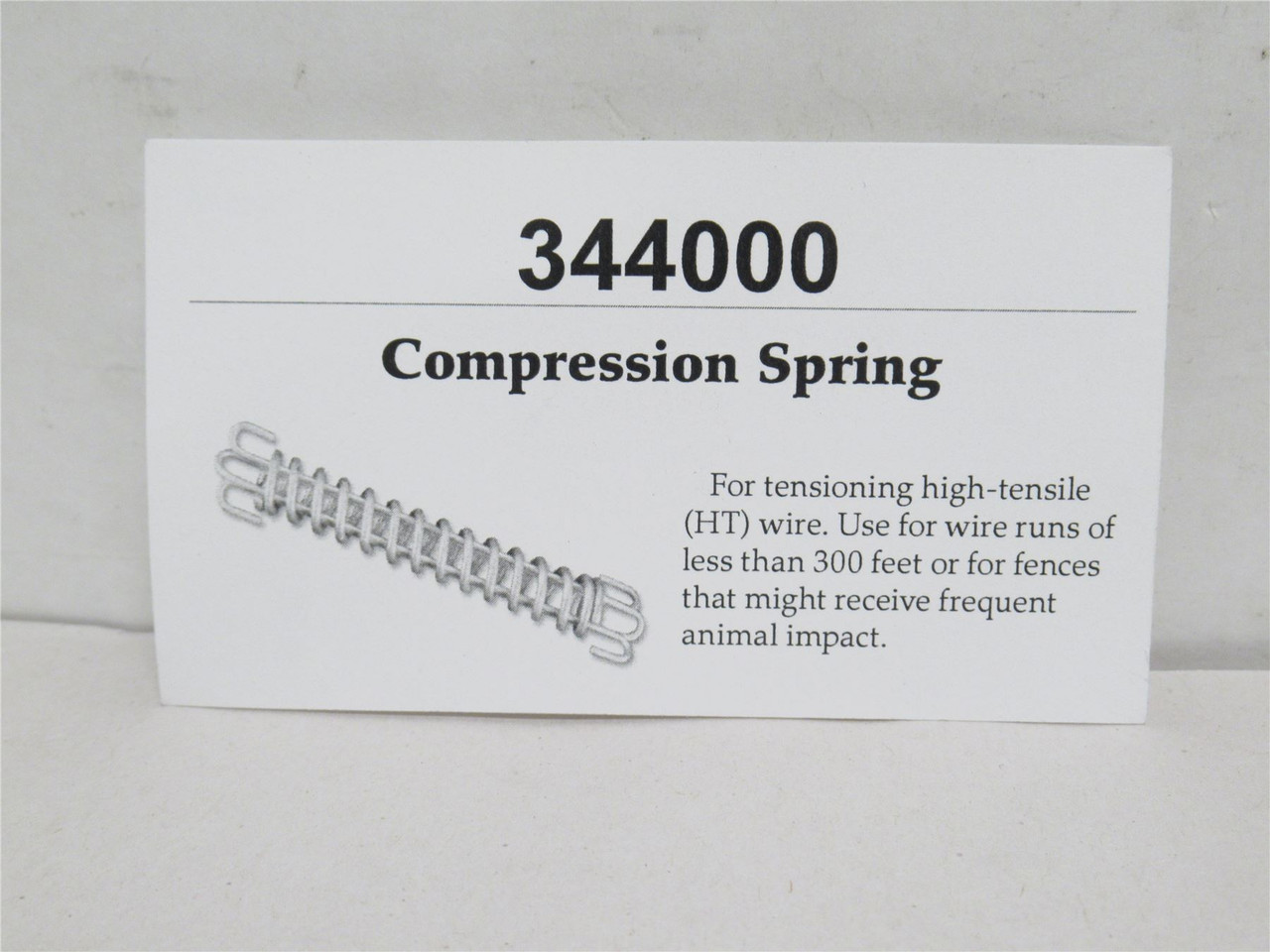 Premier One 344000; Galvanized Steel Compression Spring