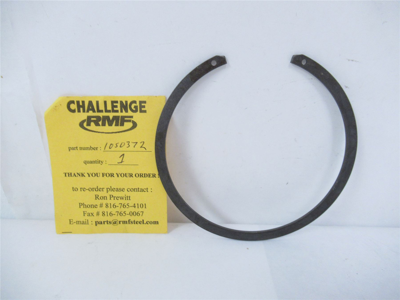 Challaenge RMF 1050372; Hydraulic Retaining Ring