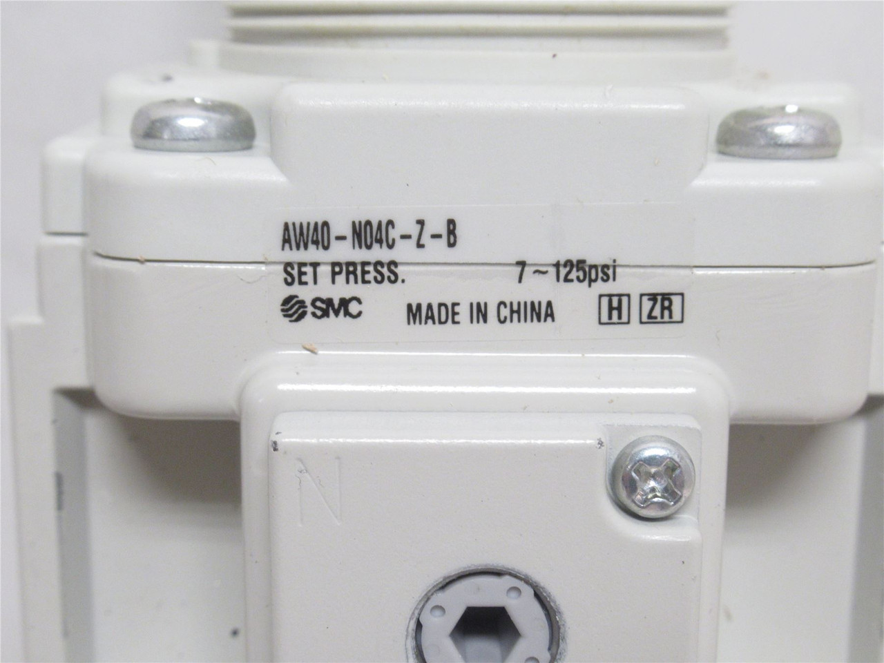 SMC AW40-NO4C-Z-B; Air Filter/Regulator; 7-125PSI; 1/2NPT