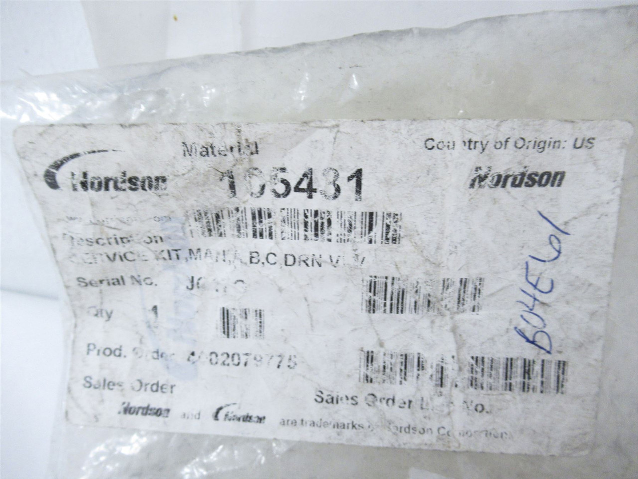 Nordson 105431; Valve Drain Assembly Replacement Kit